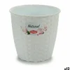 Planter Stefanplast White Plastic 14 x 13 x 14 cm (12 Units)