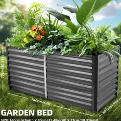 Planteringsbädd, Öppen Bas, Hållbar Konstruktion,svart