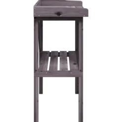 Planteringsbord - VIDAXL - 78x38x82,5 cm - Furu - Grå - Trädgårdsmöbel