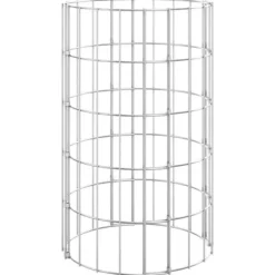 Planteringsgabion 3 st upphöjd rund galvaniserat stål Ø30x50 cm - Gabion - Gabioner - Home & Living