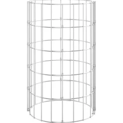 Planteringsgabion 3 st upphöjd rund galvaniserat stål Ø30x50 cm - Gabion - Gabioner - Home & Living