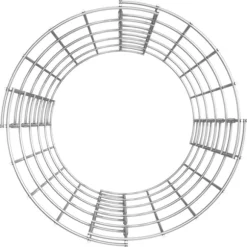 Planteringsgabion 3 st upphöjd rund galvaniserat stål Ø30x50 cm - Gabion - Gabioner - Home & Living