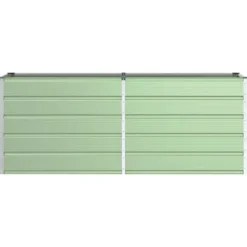 Planteringskärl Pastellgrön 480 x 50 x 45 cm Galvaniserat Stål