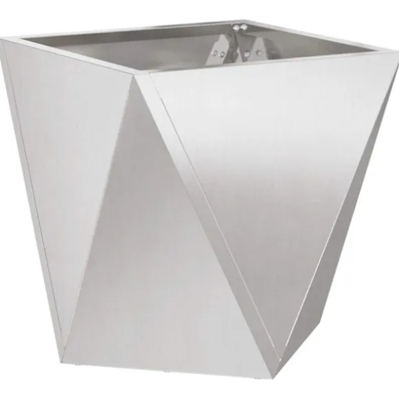 Planteringskärl Silver 40 x 40 x 40 cm Rostfritt stål