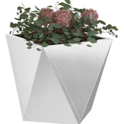 Planteringskärl Silver 40 x 40 x 40 cm Rostfritt stål