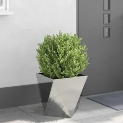 Planteringskärl Silver 40 x 40 x 40 cm Rostfritt stål