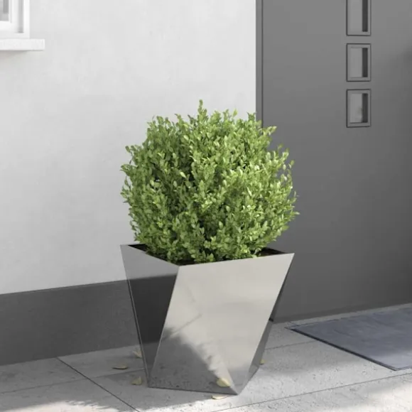 Planteringskärl Silver 40 x 40 x 40 cm Rostfritt stål