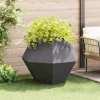 Planteringskärl Svart 100 x 100 x 80 cm Stål