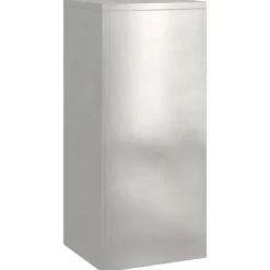 Planteringslåda i rostfritt stål för utomhusbruk - 2 st | Storlek: 24x24x55 cm | Färg: Silver