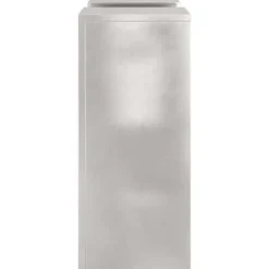 Planteringslåda i rostfritt stål för utomhusbruk - 2 st | Storlek: 24x24x55 cm | Färg: Silver