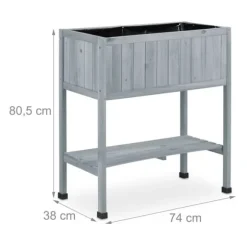 Planteringslåda, upphöjd i trä, 80,5x74x38 cm