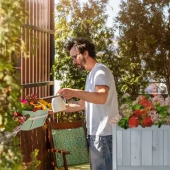 Planteringslåda, upphöjd i trä, 80,5x74x38 cm