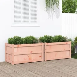 Planteringslådor 2 st massivt douglasträ