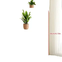 Planteställning, 6 till 8 hyllor, metallkonstruktion,6-vit