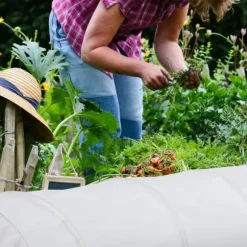 Planthustunnel Set, 500x53x50 cm, Vit