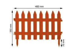 Plastgrästaket 3,2 m terrakotta