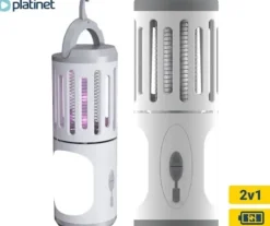PLATINET MOSQUITO KILLER LANTERN LAMPKA NA KOMAPRY 6W 60LM 18800MAH BATTERY [46096]