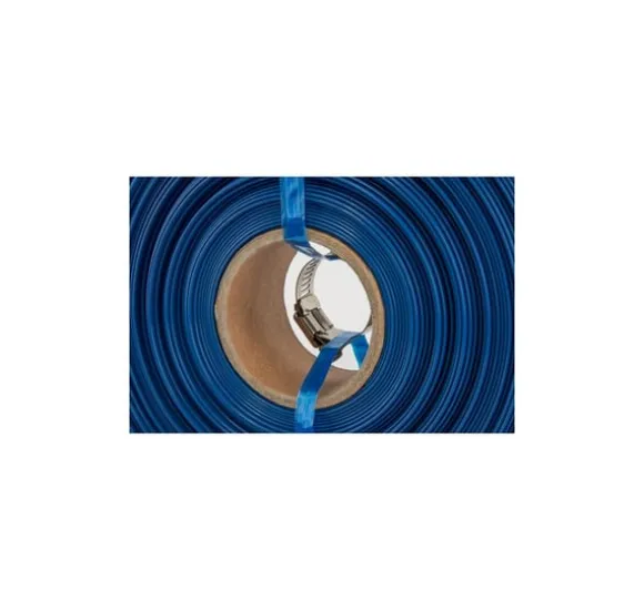 Plattslang AQUA - FLAT PE / EVA i set med slangklämma WP1 - 1 1/4"- 30m