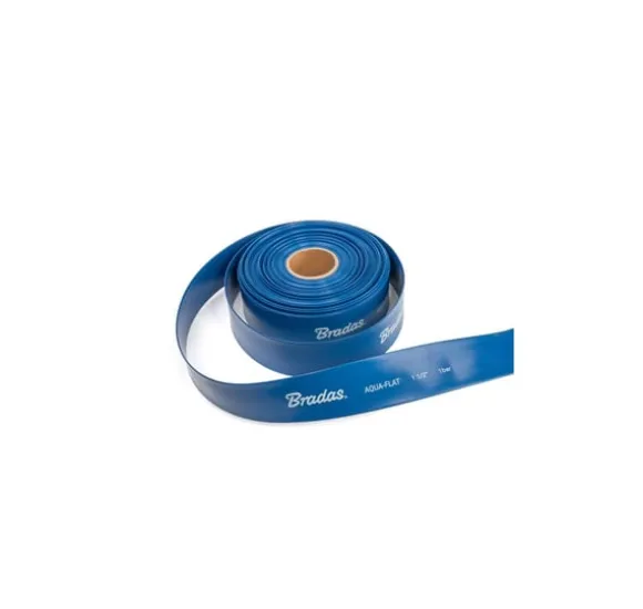 Plattslang AQUA - FLAT PE / EVA i set med slangklämma WP1 - 1 1/4"- 30m