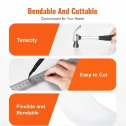 Polykarbonat växthuspaneler 12-pack, 2' x 4' x 0,24'', UV-skyddade för växthus, hållbara takplåtar, högkvalitativa växtskyddslösningar