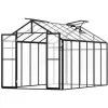 Polykarbonatväxthus 8x12 Ft, Utomhus Walk-in Växthus, idealisk för trädgårdsskötsel