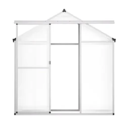 Polykarbonatväxthus 6x4 Ft, Utomhus Walk-in Växthus, För Trädgårdsanvändning