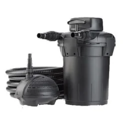 PONTEC PondoPress Set 5000 Tryckfilter - Garanterat klart vatten - 1500 l/h - Svart - Filtreringsblock