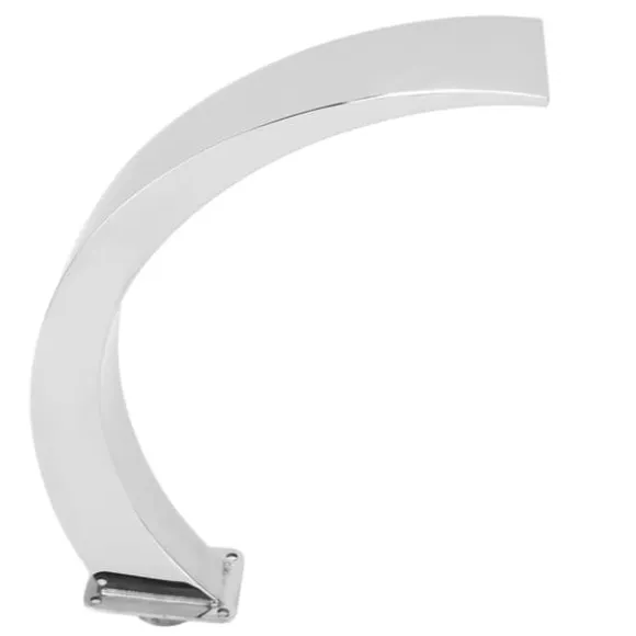 Pool Waterfall Fountain G1 Invändig gänga 304 Rostfritt stål Rund Böjd Design Utomhuspool Fontän för Lekplats