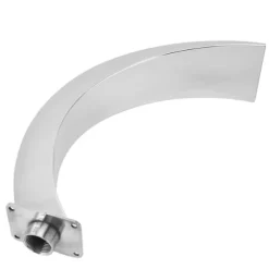 Pool Waterfall Fountain G1 Invändig gänga 304 Rostfritt stål Rund Böjd Design Utomhuspool Fontän för Lekplats