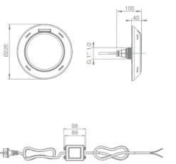 Poolbelysning Family poollampa 1485 lm