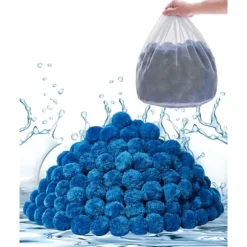 Poolfilterkulor, För Sandfilterpumpspool, 4 Lbs Återanvändbar Blå, Hög filtreringseffektivitet