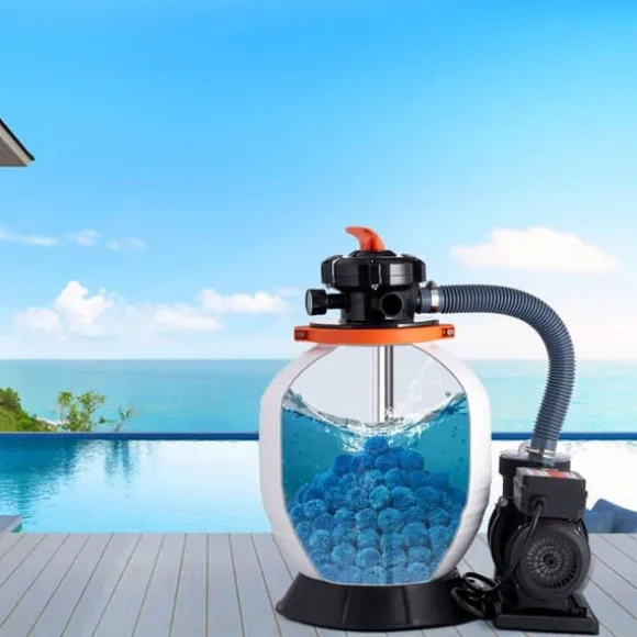 Poolfilterkulor, För Sandfilterpumpspool, 4 Lbs Återanvändbar Blå, Hög filtreringseffektivitet