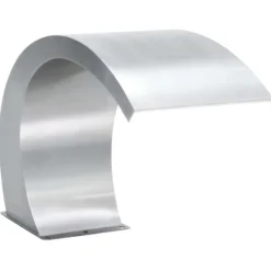 Poolfontän med LED rostfritt stål 30x60x45 cm