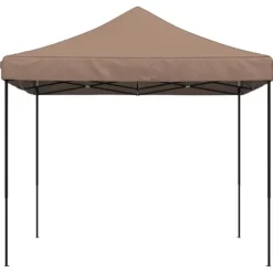 Pop-Up hopfällbart partytält 292x292x315 cm brun