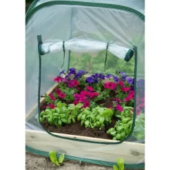 Pop-up växthus för trädgården - NATURE - 100x100x100 cm - Transparent PE - UV-skydd