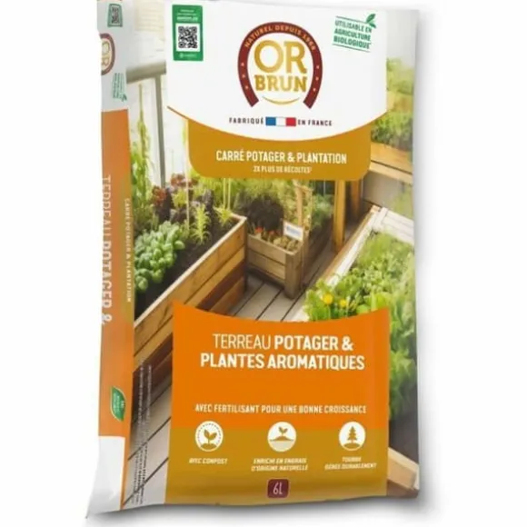 Potting compost OR BRUN 6 L