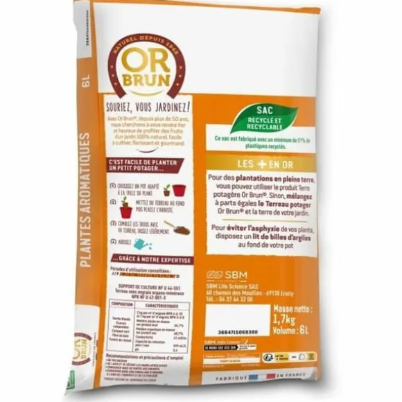 Potting compost OR BRUN 6 L