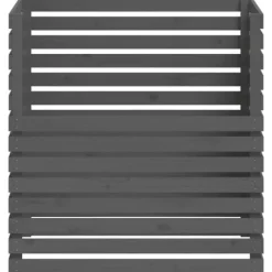 Praktisk kompostlåda i massiv furu - Samla organiskt avfall | Färg: Grå | Storlek: 100x100x102 cm