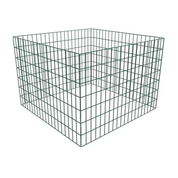 Praktiskt pulverlackerat kompostgaller - Samla organiskt avfall | Storlek: 100x100x70 cm