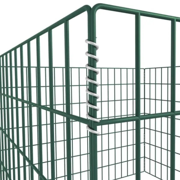 Praktiskt pulverlackerat kompostgaller - Samla organiskt avfall | Storlek: 100x100x70 cm