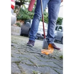 Premium Grön Ogräsbrännare Bred Pip - ROTHENBERGER - 990°C - Ø40 mm - Röd och Gul