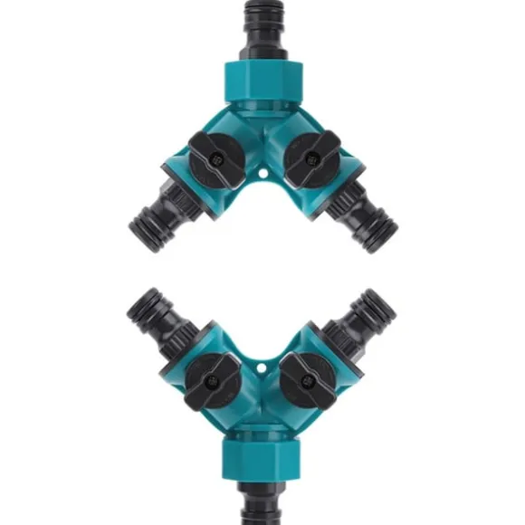 Premium Slang Y-koppling - 2-vägs Kranadapter Ventilanslutning