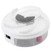 Pretty Automatic Catcher USB Avtagbar elektrisk insektsfälla Rund Tvättbar fälla Vit