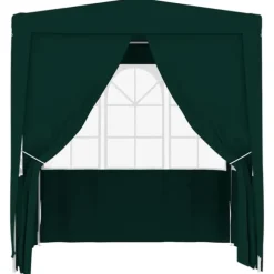 Professionellt partytält med väggar 2,5x2,5 m grön 90 g/m²