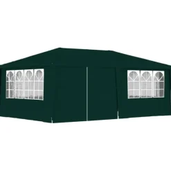 Professionellt partytält med väggar 4x6 m grön 90 g/m²