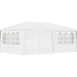 Professionellt partytält med väggar 4x6 m vit 90 g/m² - Partytält - Festtält - Home & Living