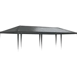 Professionellt partytält 4x9 m - UV- och vattentåligt | Färg: Antracit | Material: 90 g/m²