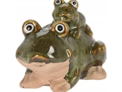 ProGarden Grodfigur, trädgårdsdekoration, 10 x 11 cm