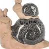 ProGarden Snigelfigur, trädgårdsdekoration, 10 x 11 cm
