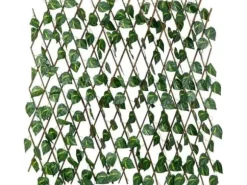 ProGarden spaljé galler med konstgjorda blad balkong terrass täcka konstgjorda murgröna växter 180x90 cm